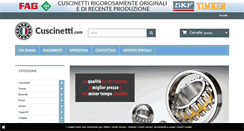 Desktop Screenshot of cuscinetti.com