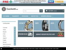 Tablet Screenshot of cuscinetti.com